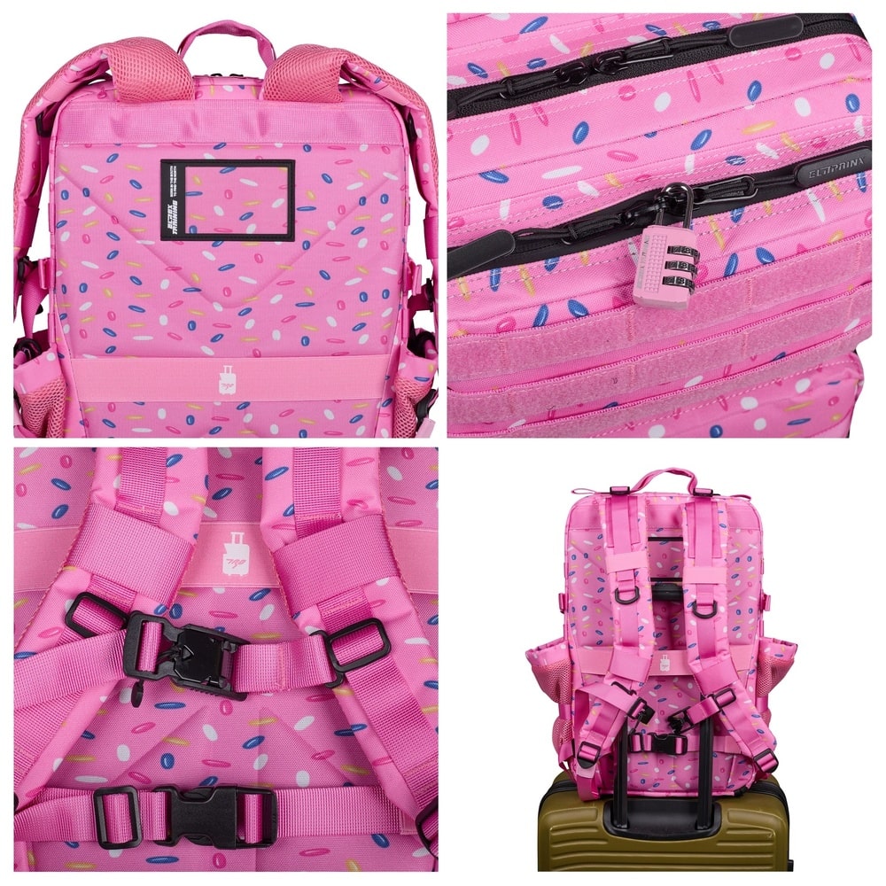 Mochila táctica Elitex Training V1 45L All in - Pink Glazed