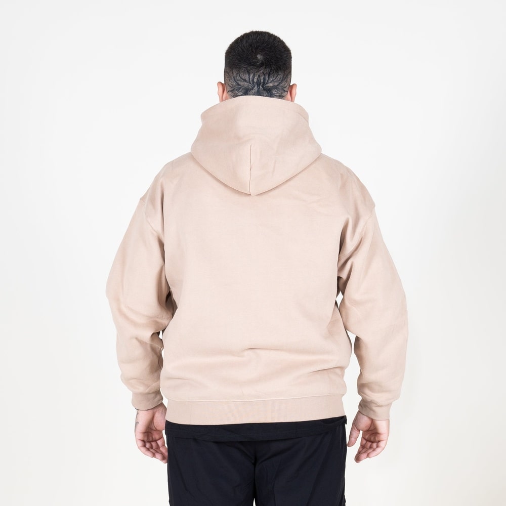 Sudadera M4U Oversize Cremallera Fleece Camel | URBAN